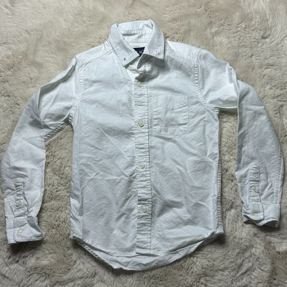 Children's Place White Button Down Shirt - 5/6